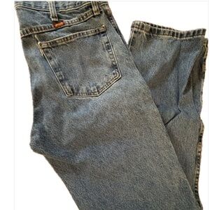 Rustler Blue Straight Leg Jeans Classic Denim 34x32
